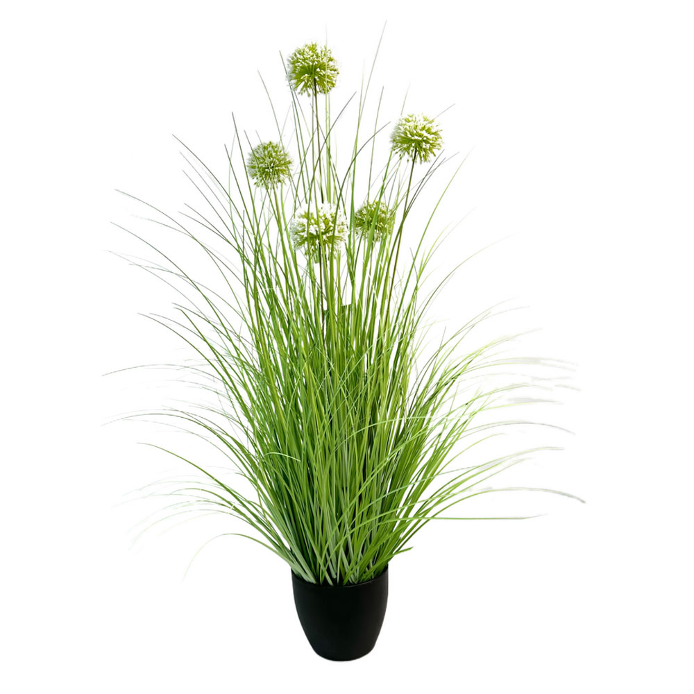 GRASS FLOWER ΦΥΤΟ ΤΕΧΝΗΤΟ ΣΕ ΓΛΑΣΤΡΑ 85 PVC ΠΡΑΣΙΝΟ