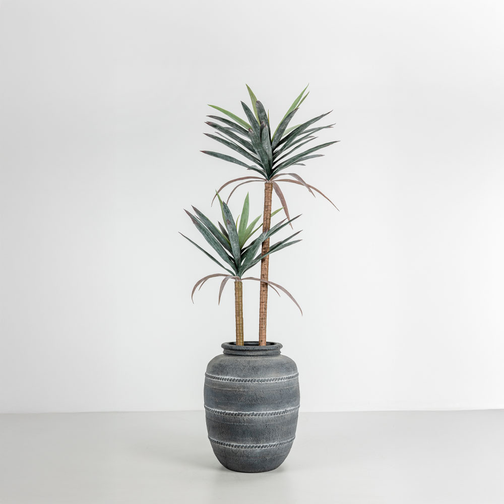 VESUVIUS ΓΛΑΣΤΡΑ 35x35x46cm MgO ΓΚΡΙ