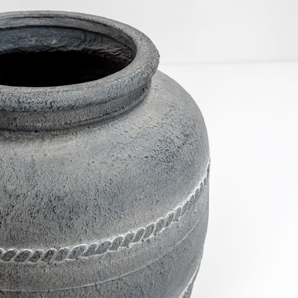 VESUVIUS ΓΛΑΣΤΡΑ 35x35x46cm MgO ΓΚΡΙ