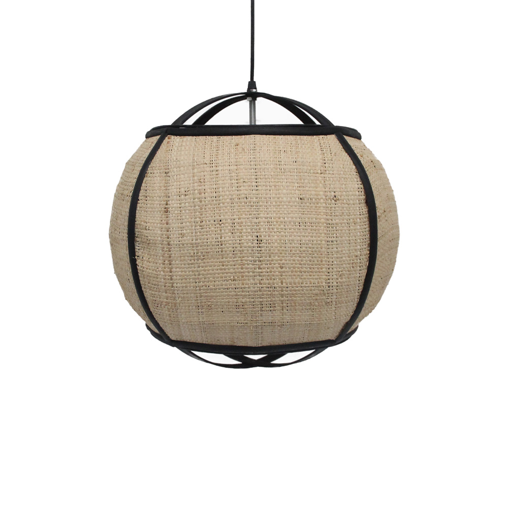 NUBIA ΦΩΤΙΣΤΙΚΟ ΟΡΟΦΗΣ 42x42x39 ΣΧΟΙΝΙ ΦΥΣΙΚΟ ΜΑΥΡΟ BAMBOO