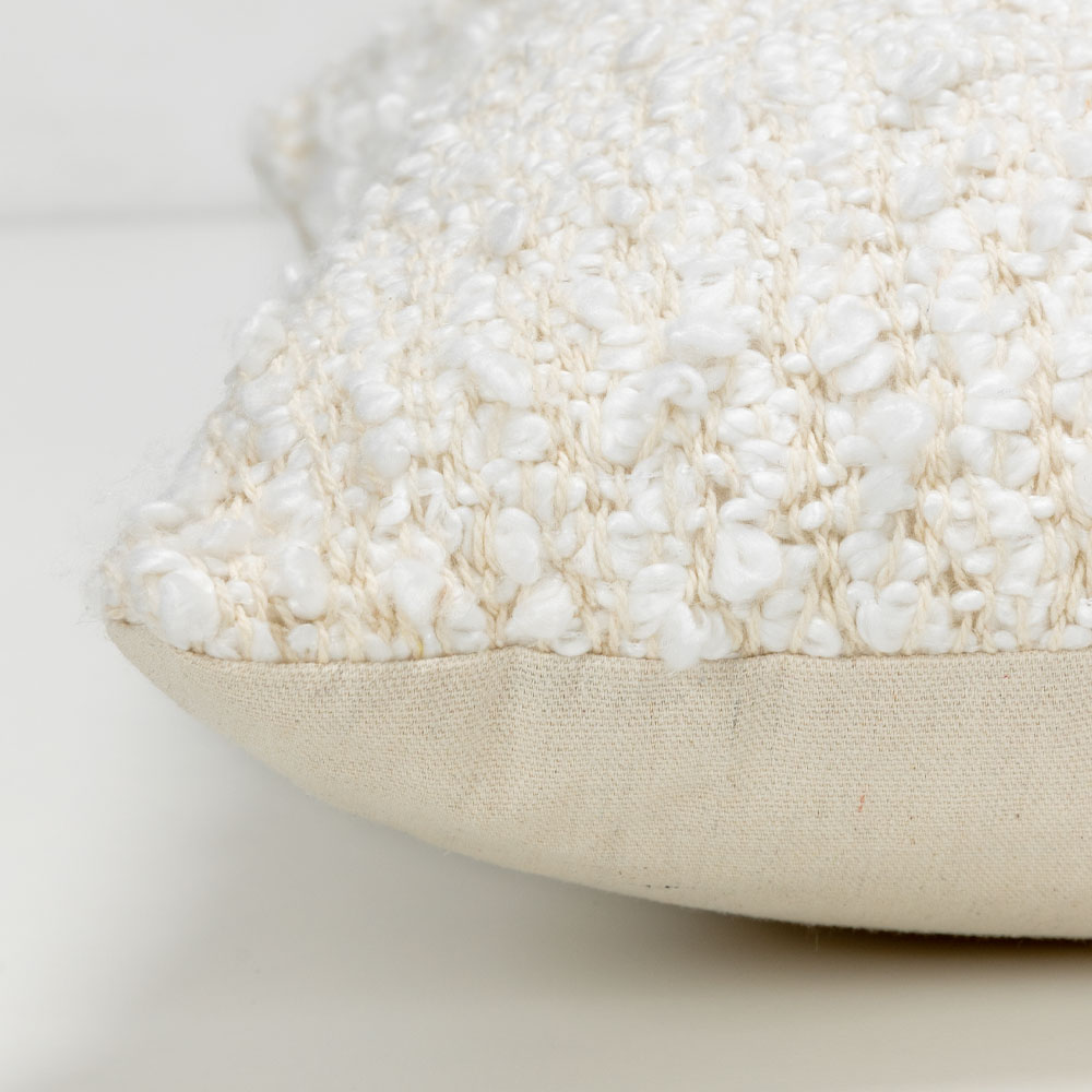 SIMPUL ΔΙΑΚΟΣΜΗΤΙΚΟ ΜΑΞΙΛΑΡΙ 45x45 ΥΦΑΣΜΑ ΛΕΥΚΟ POLYESTER