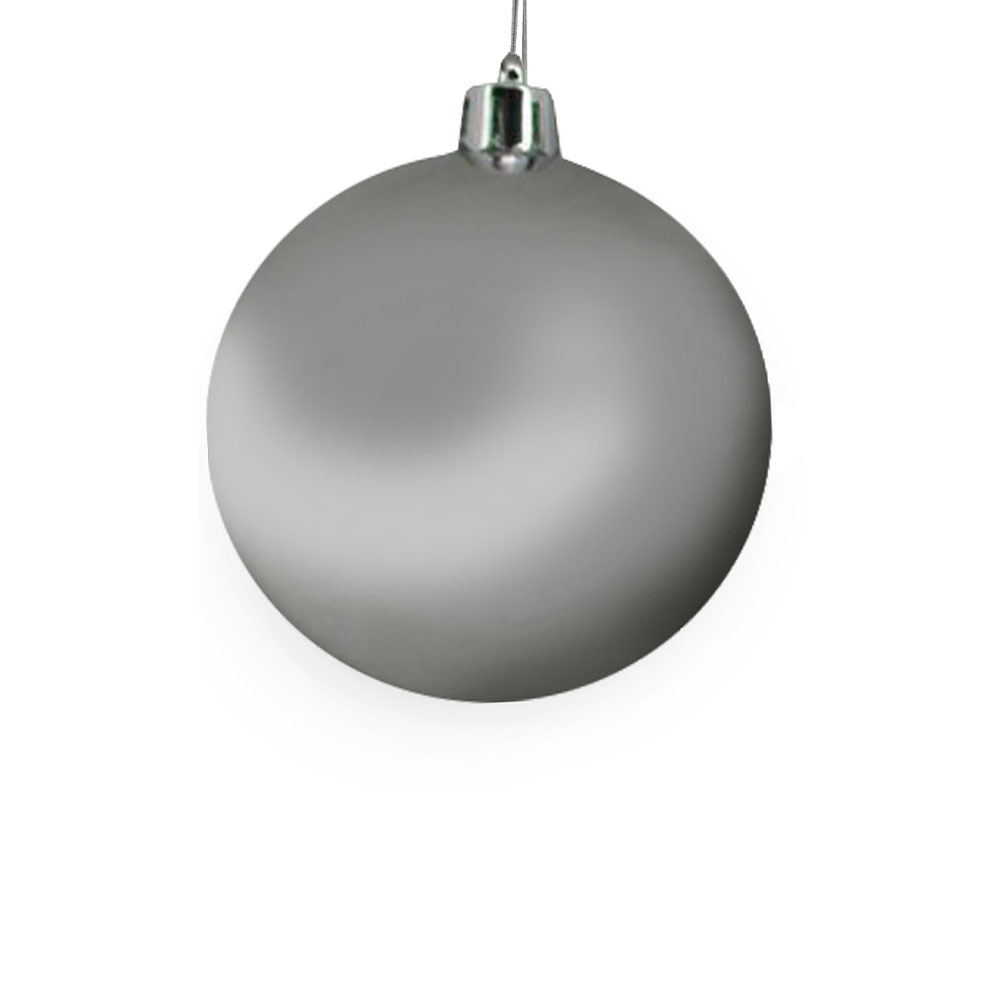 SILVER ΧΡΙΣΤΟΥΓΕΝΝΙΑΤΙΚΗ ΜΠΑΛΑ 15x15x15 ΠΛΑΣΤΙΚΟ ΑΣΗΜΙ