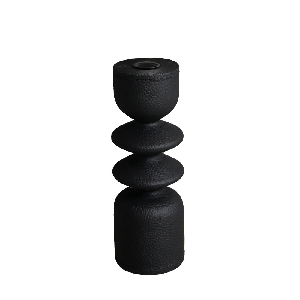 STIGMA FLAME ΔΙΑΚΟΣΜΗΤΙΚΟ ΚΗΡΟΠΗΓΙΟ 7.2x7.2x20.5 POLYRESIN ΜΑΥΡΟ