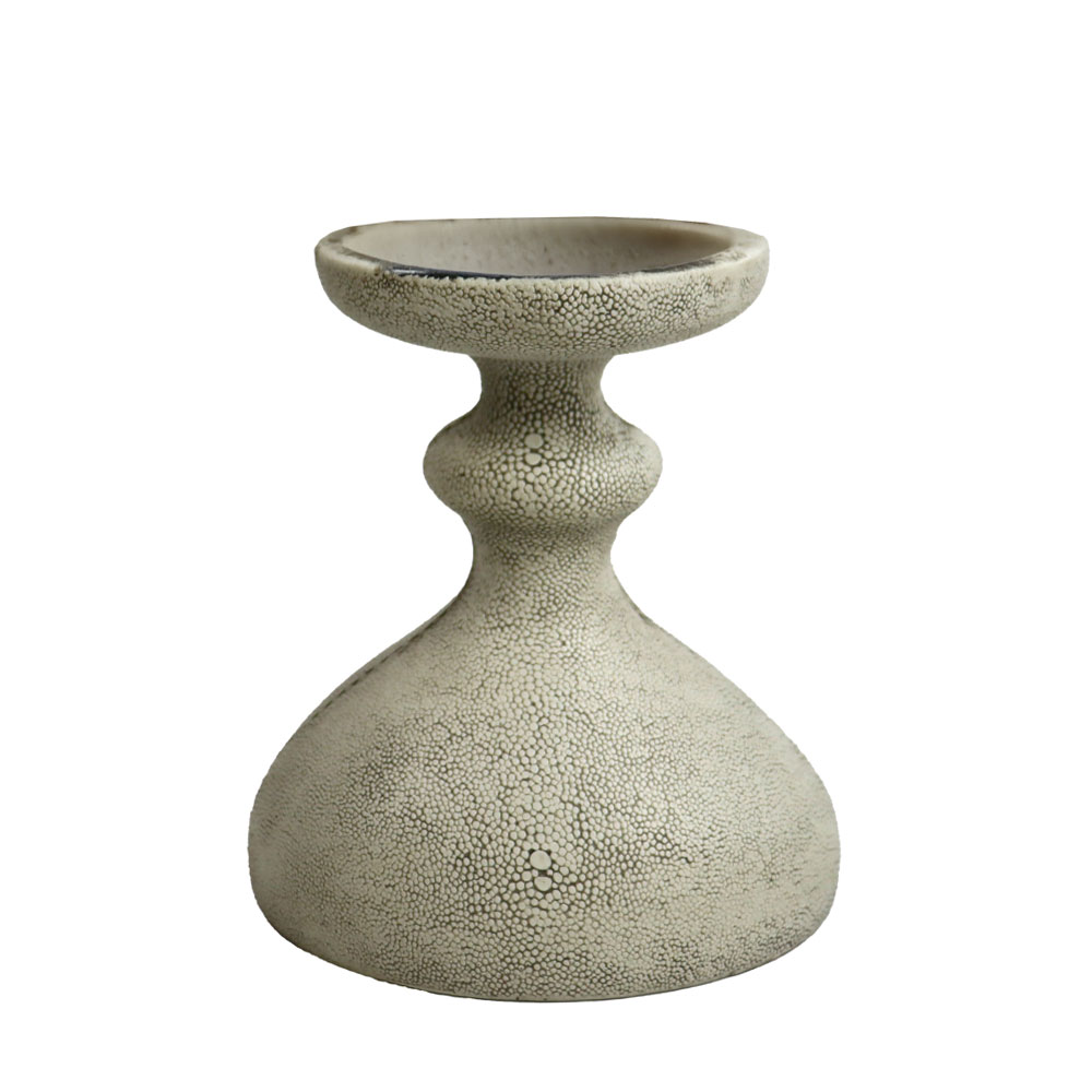 OMBRE.I ΔΙΑΚΟΣΜΗΤΙΚΟ ΚΗΡΟΠΗΓΙΟ 13.5x10.5x15.5 POLYRESIN STONE GREY