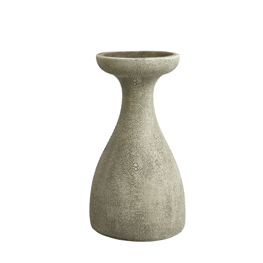 TERZO.I ΔΙΑΚΟΣΜΗΤΙΚΟ ΚΗΡΟΠΗΓΙΟ 12x9.5x22 POLYRESIN STONE GREY