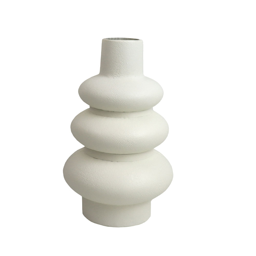 GALLINI ΔΙΑΚΟΣΜΗΤΙΚΟ ΒΑΖΟ 15x15x24.5 POLYRESIN OFF WHITE