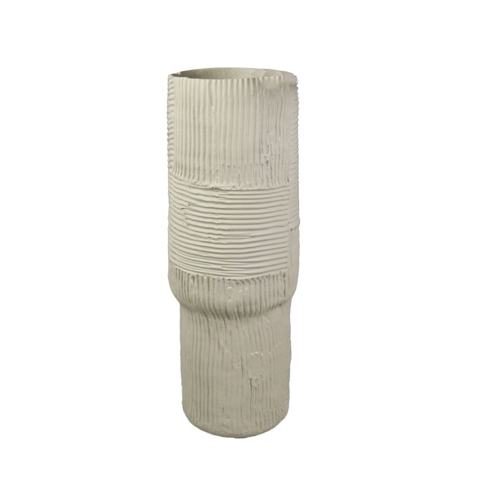 KYLMA ΔΙΑΚΟΣΜΗΤΙΚΟ ΒΑΖΟ 14x14x40 POLYRESIN ΜΠΕΖ