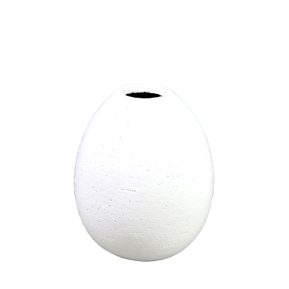 OVALADO.2 ΔΙΑΚΟΣΜΗΤΙΚΟ ΒΑΖΟ 17x17x20 POLYRESIN ΛΕΥΚΟ