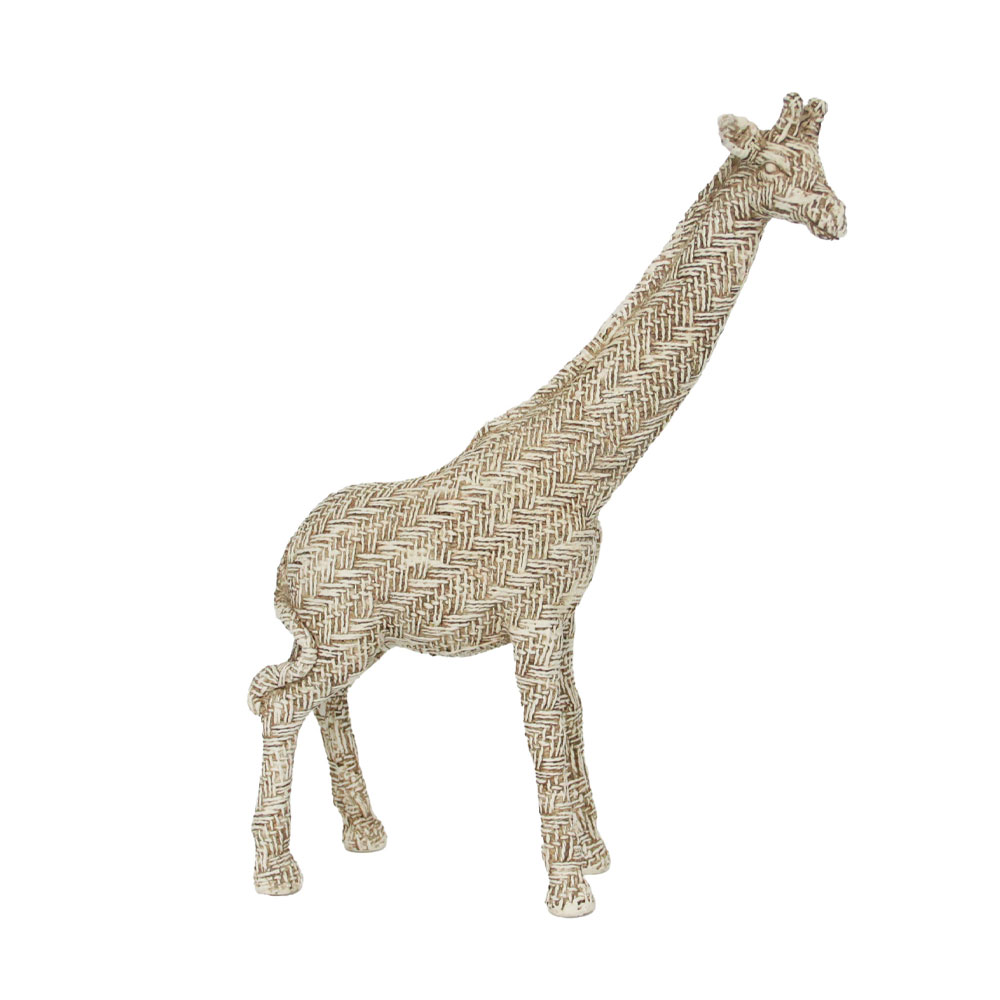 GIRAFFA N ΔΙΑΚΟΣΜΗΤΙΚΟ ΚΑΜΗΛΟΠΑΡΔΑΛΗ 22x8x31 POLYRESIN ΜΠΕΖ ΚΑΦΕ