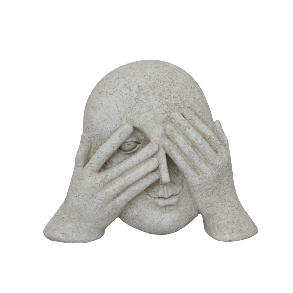 GLANCE ΔΙΑΚΟΣΜΗΤΙΚΟ ΠΡΟΣΩΠΟ 21.3x7x16.8 POLYRESIN OFF WHITE