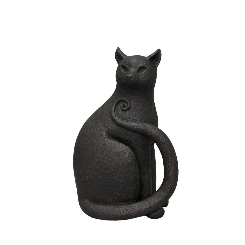MILO ΔΙΑΚΟΣΜΗΤΙΚΟ ΓΑΤΑ 17.8x11.5x26.5 POLYRESIN ΜΑΥΡΟ