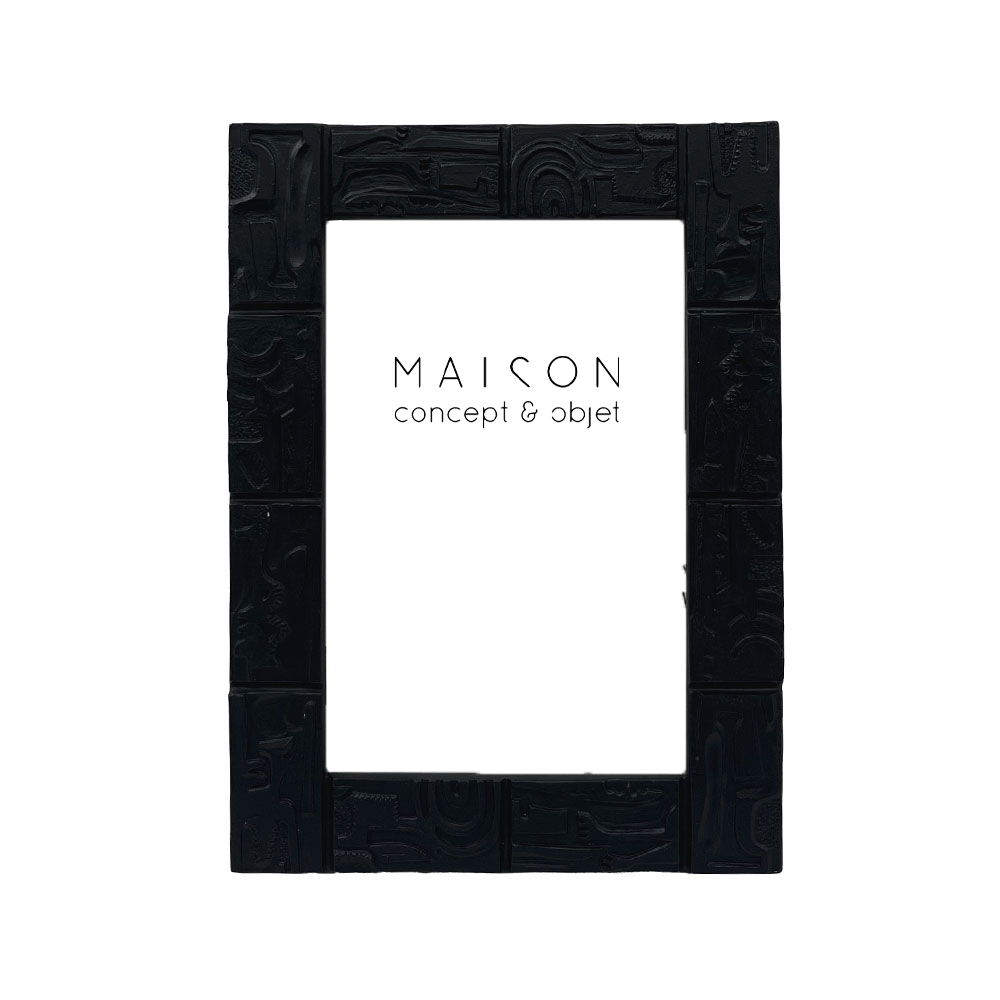 GRACE S ΚΟΡΝΙΖΑ 14x1.8x19cm POLYRESIN ΜΑΥΡΟ