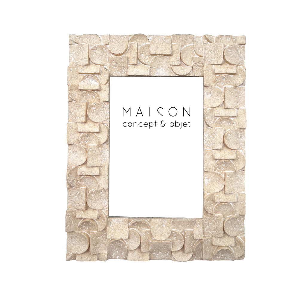 TRAVERT 1 ΚΟΡΝΙΖΑ 17.5x2.2x22cm POLYRESIN STONE ΓΥΑΛΙ