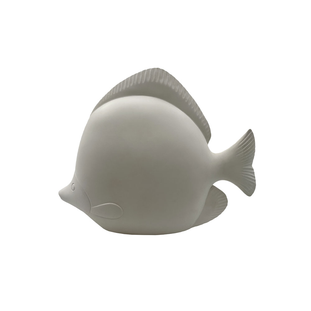 FLUX L ΔΙΑΚΟΣΜΗΤΙΚΟ ΨΑΡΙ 35x11x26cm POLYRESIN ΑΣΠΡΟ