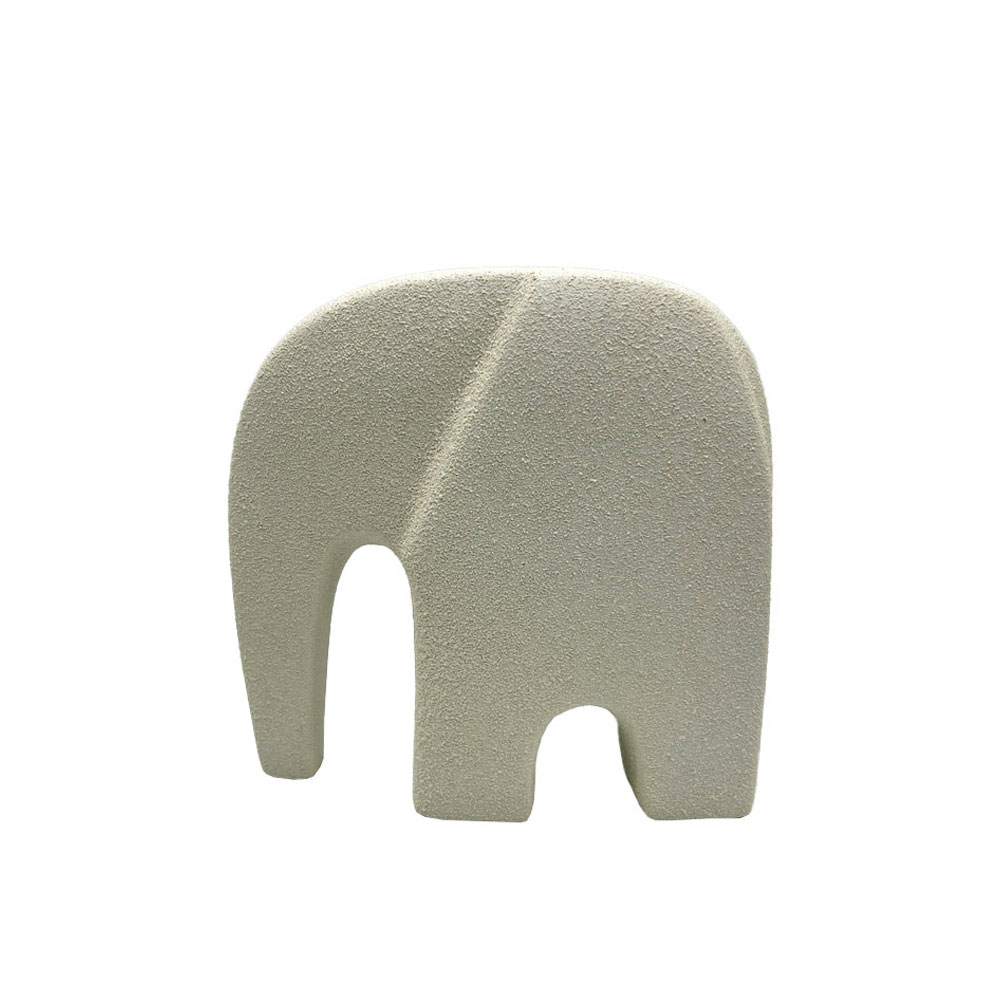 IVORY ΔΙΑΚΟΣΜΗΤΙΚΟ ΕΛΕΦΑΝΤΑΣ 21x8.6x19.8 POLYRESIN ΑΣΠΡΟ
