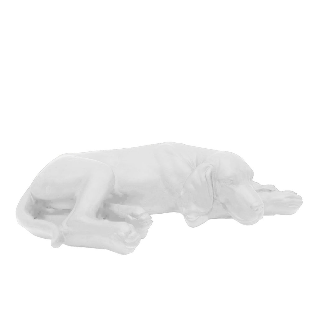 DOMU ΔΙΑΚΟΣΜΗΤΙΚΟ ΣΚΥΛΟΣ 39.5x22.5x10.5 POLYRESIN ΑΣΠΡΟ