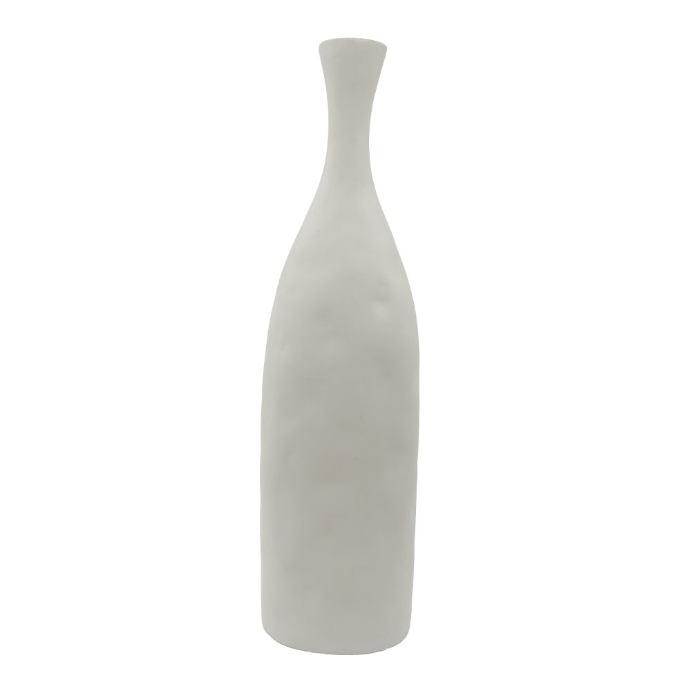 FRASCO ΒΑΖΟ 12.5x8x45 POLYRESIN ΑΣΠΡΟ