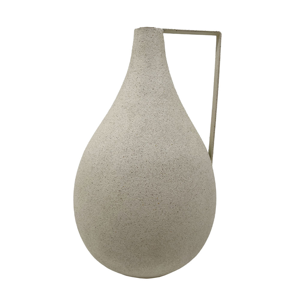 ANFORA ΒΑΖΟ 16.5x16.5x27cm POLYRESIN ΜΠΕΖ