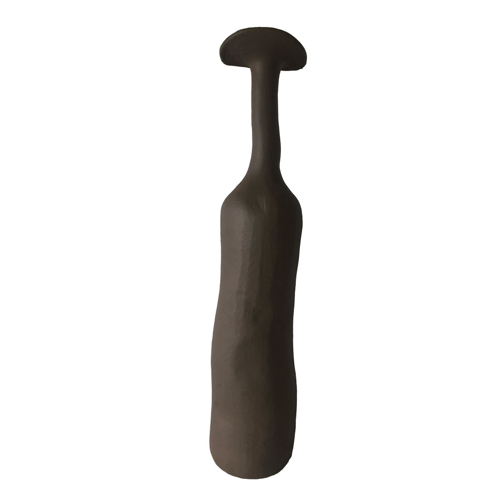 MELD III ΒΑΖΟ 10.5x10.5x47.5cm POLYRESIN ΚΑΦΕ ΣΚΟΥΡΟ