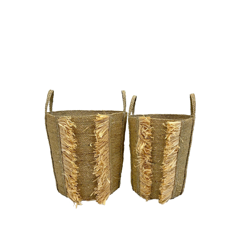 WEAVINA ΚΑΛΑΘΙ ΥΑΚΙΝΘΟΥ SET 2ΤΜΧ 42x42x58 ΥΑΚΙΝΘΟΣ ΦΥΣΙΚΟ