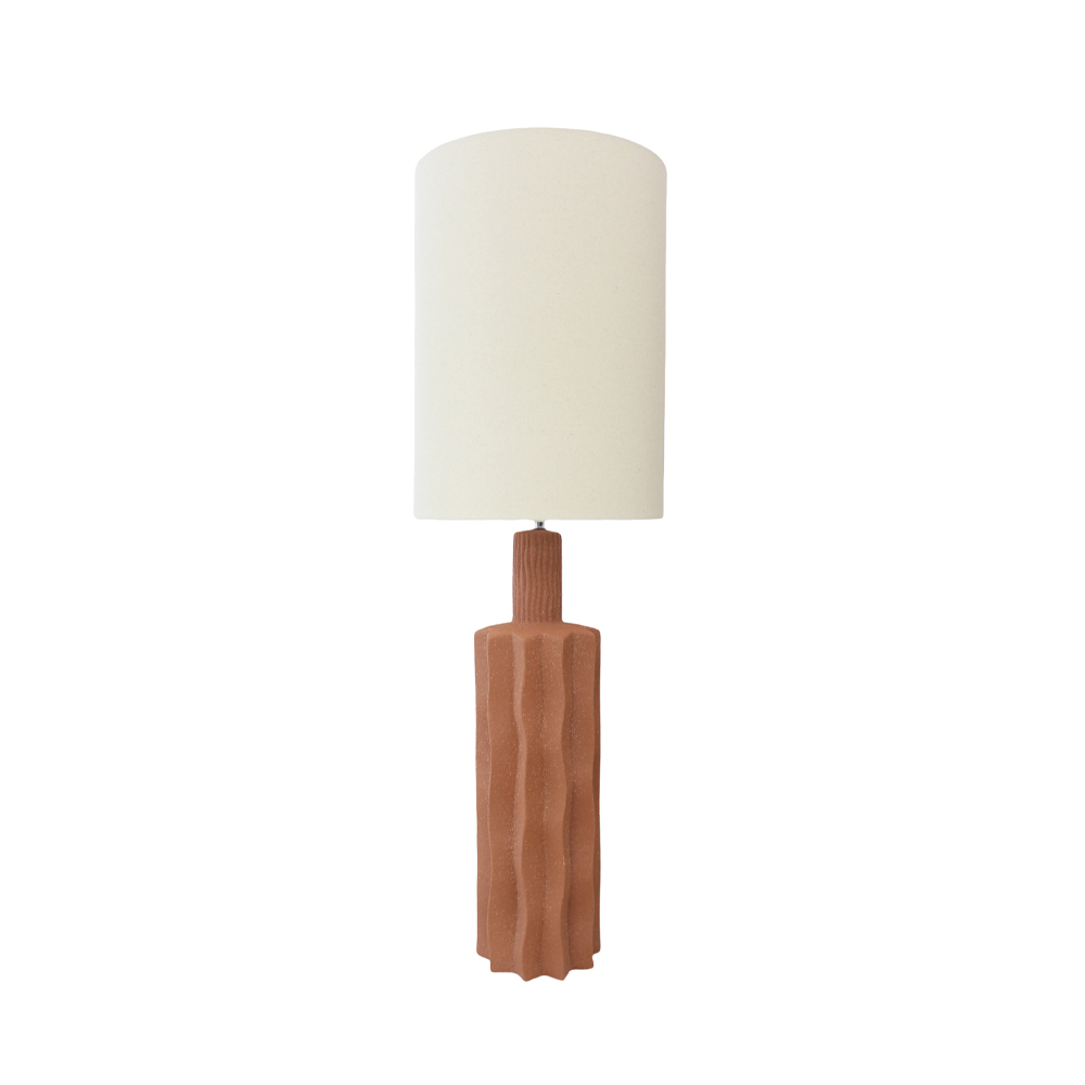 EGLI ΦΩΤΙΣΤΙΚΟ ΕΠΙΤΡΑΠΕΖΙΟ 34x34x100 ΚΕΡΑΜΙΚΟ TERRACOTTA ΛΙΝΟ ΛΕΥΚΟ
