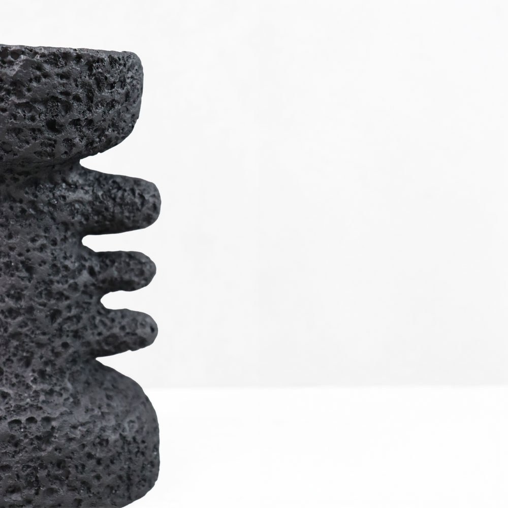 KYCLADIC II ΚΗΡΟΠΗΓΙΟ ΔΙΑΚΟΣΜΗΤΙΚΟ 12x10x20cm RESIN ΜΑΥΡΟ