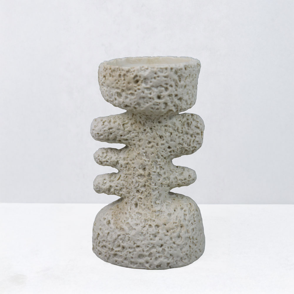 KYCLADIC III ΚΗΡΟΠΗΓΙΟ ΔΙΑΚΟΣΜΗΤΙΚΟ 12x10x20cm RESIN ΜΠΕΖ