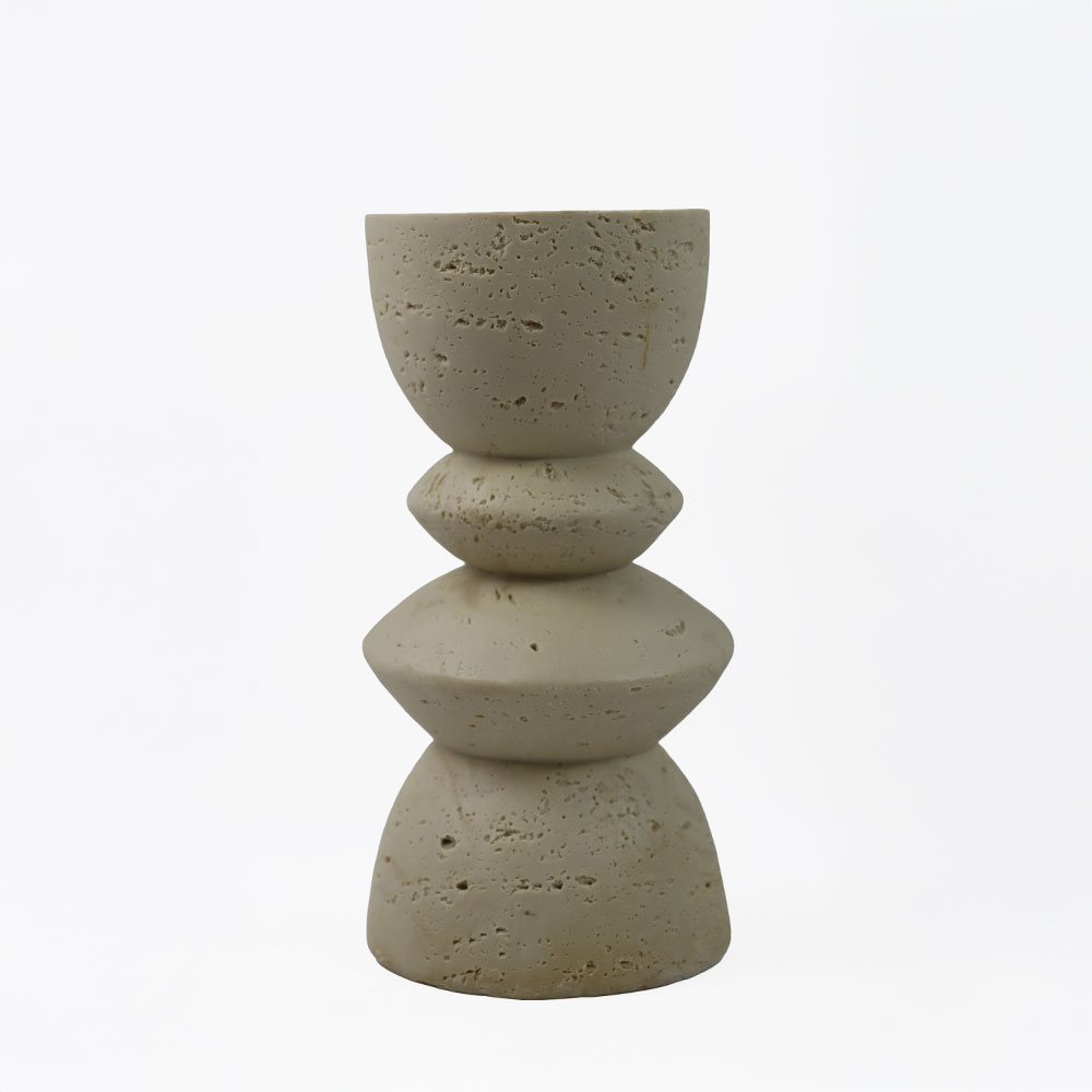 EQUINOX II ΚΗΡΟΠΗΓΙΟ ΔΙΑΚΟΣΜΗΤΙΚΟ 10x10x20cm RESIN ΜΠΕΖ