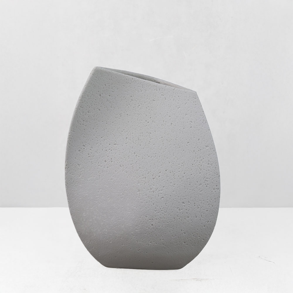 ELYSE II ΒΑΖΟ 20x19x28cm RESIN ΑΣΠΡΟ