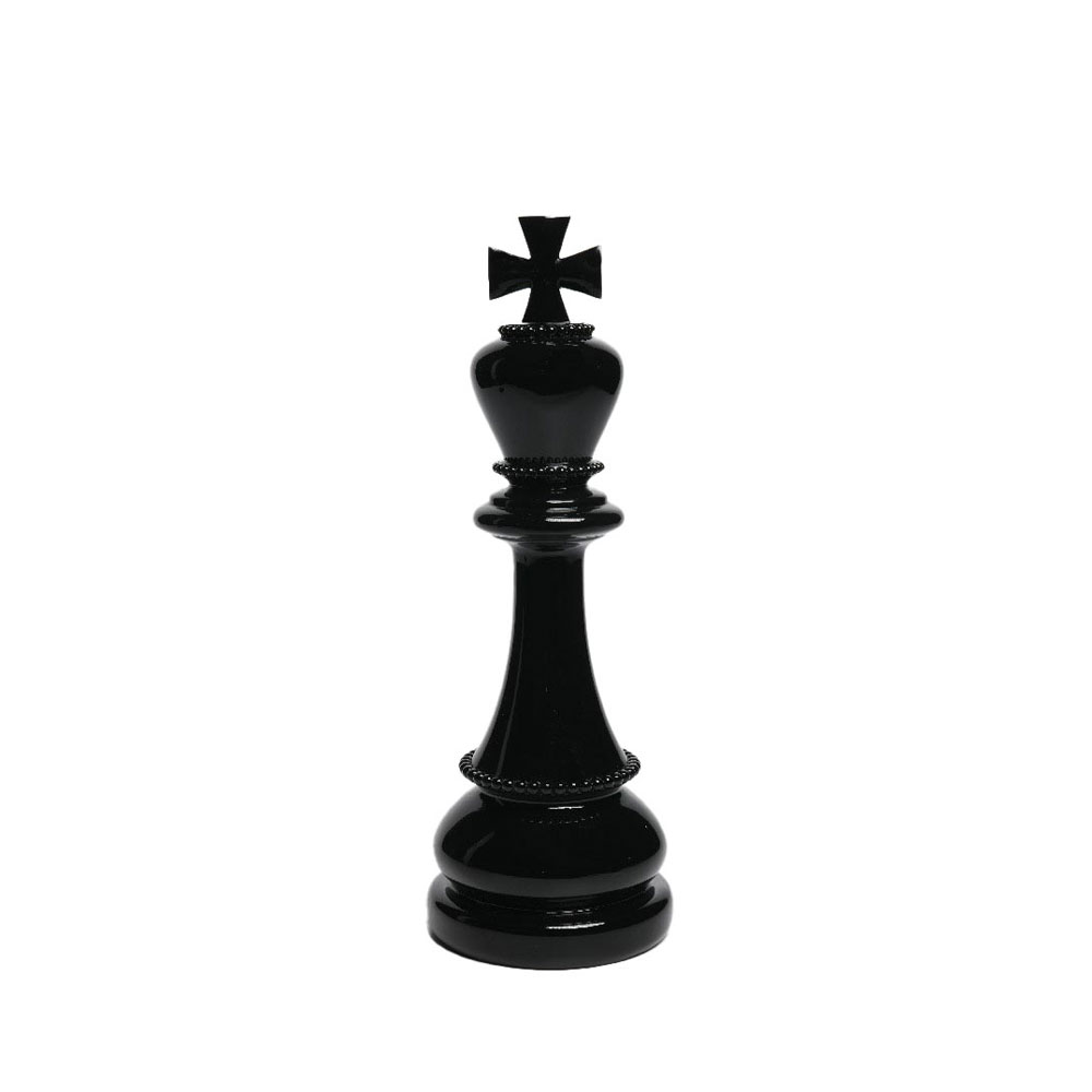 EBON ΔΙΑΚΟΣΜΗΤΙΚΟ ΠΙΟΝΙ 10.7x10.5x30.3cm RESIN ΜΑΥΡΟ