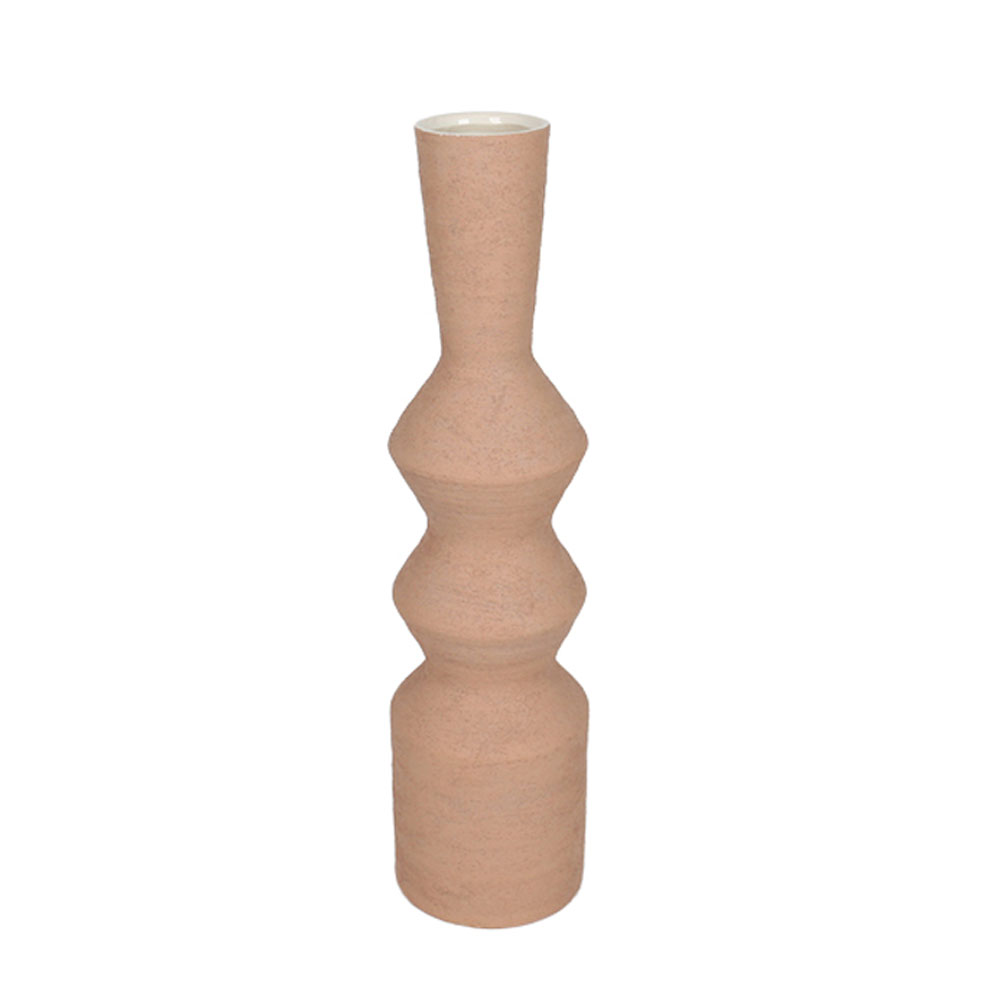 VIRELIA ΒΑΖΟ 15x15x60cm ΚΕΡΑΜΙΚΟ TERRACOTTA ΑΝΟΙΧΤΟ