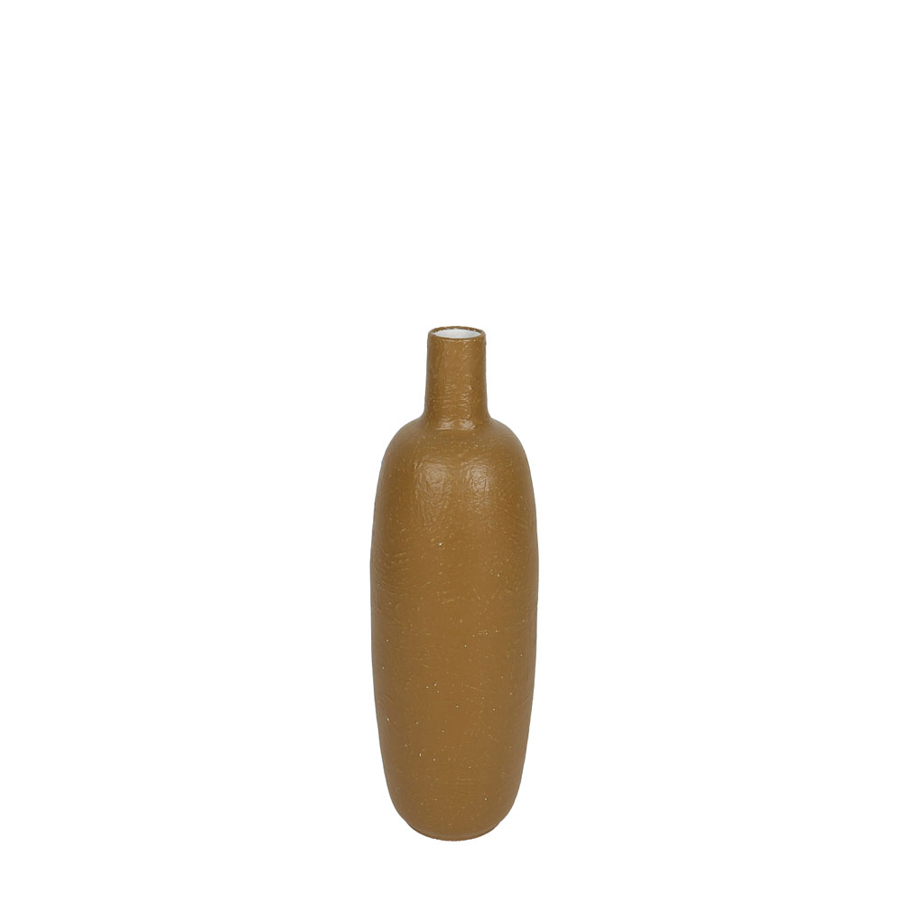 AERIS ΒΑΖΟ 20x60.5cm ΜΕΤΑΛΛΟ ΚΑΦΕ