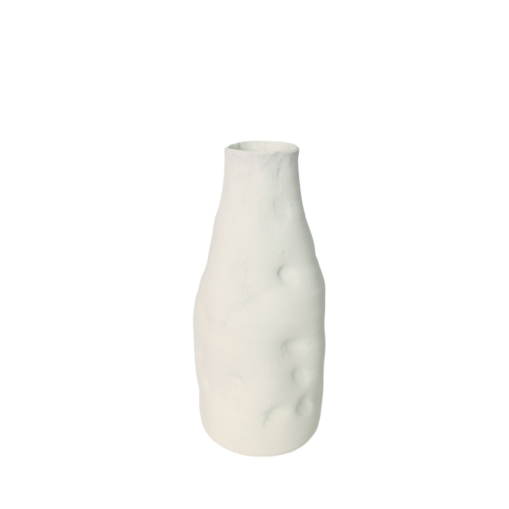 ELOURA ΒΑΖΟ 15.2x15.2x35.7cm ΚΕΡΑΜΙΚΟ ΛΕΥΚΟ