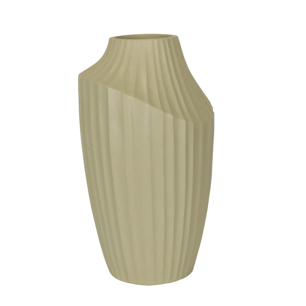 ELIX ΒΑΖΟ 28.5x28.5x50.5cm MgO ΜΠΕΖ ΣΚΟΥΡΟ